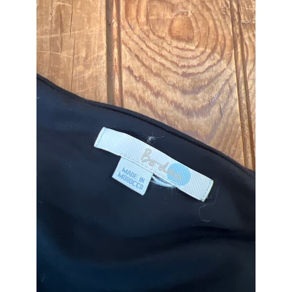 Woman’s Boden St Lucia black knit fit and flare halter dress midi size xl - Picture 5 of 6